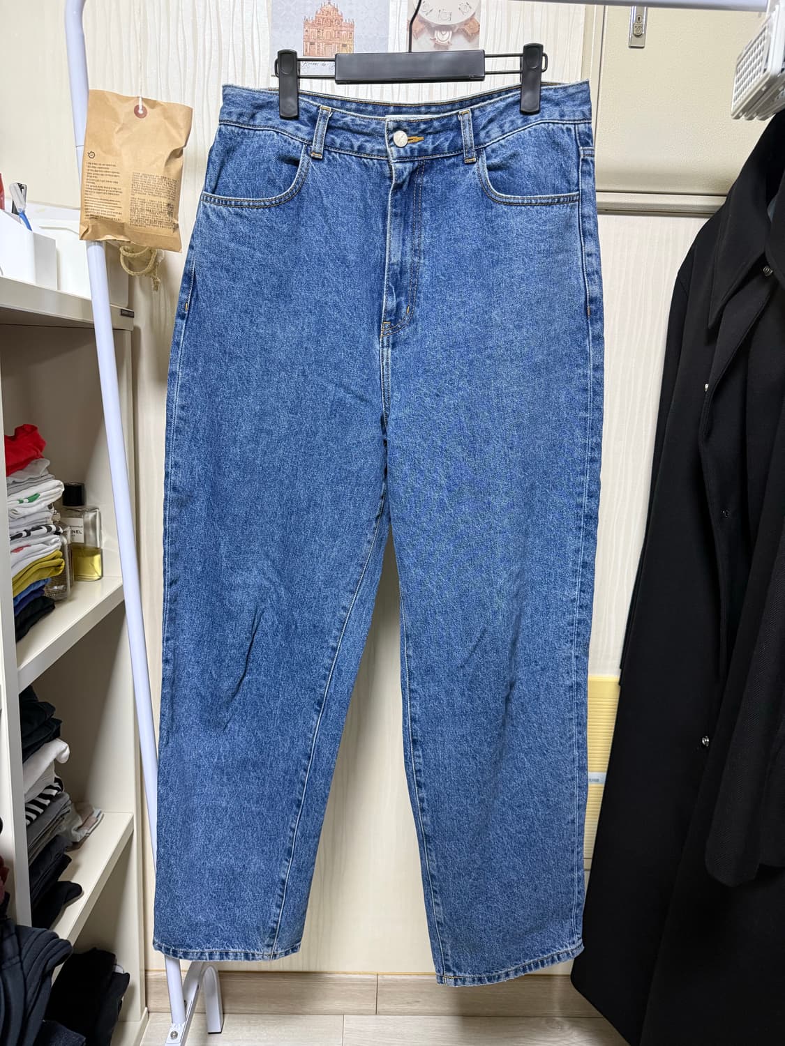 amomento-recycled cotton denim mid blue 상품이미지1