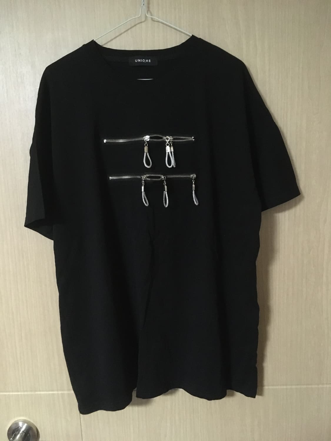 빈티지 지퍼 반팔 티셔츠 상품이미지1