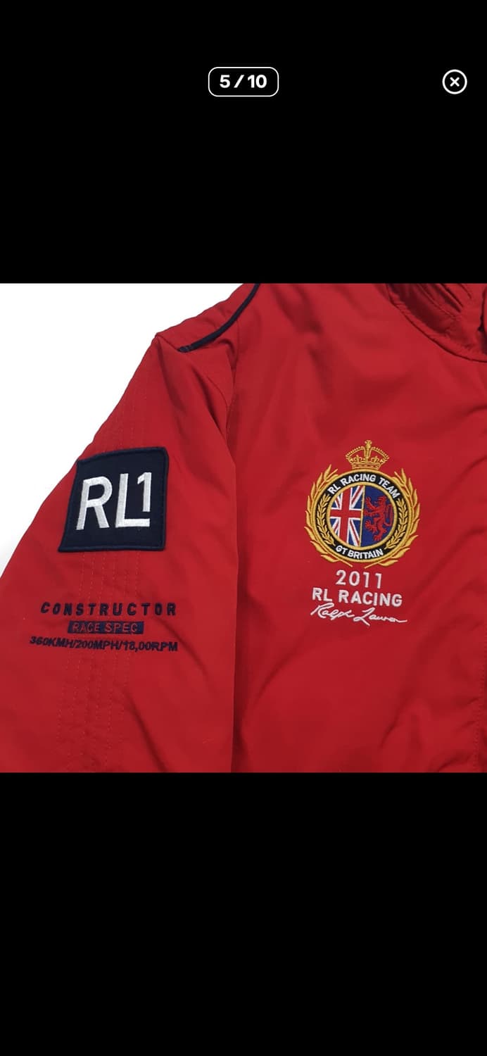 폴로 레이싱 패딩 브리티쉬 레드 m 상품이미지5