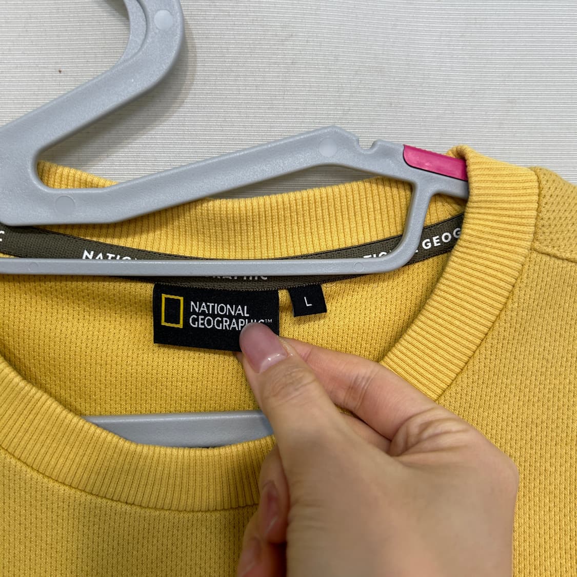 내셔널지오그래픽 남성 머스타드 맨투맨 100 상품이미지2