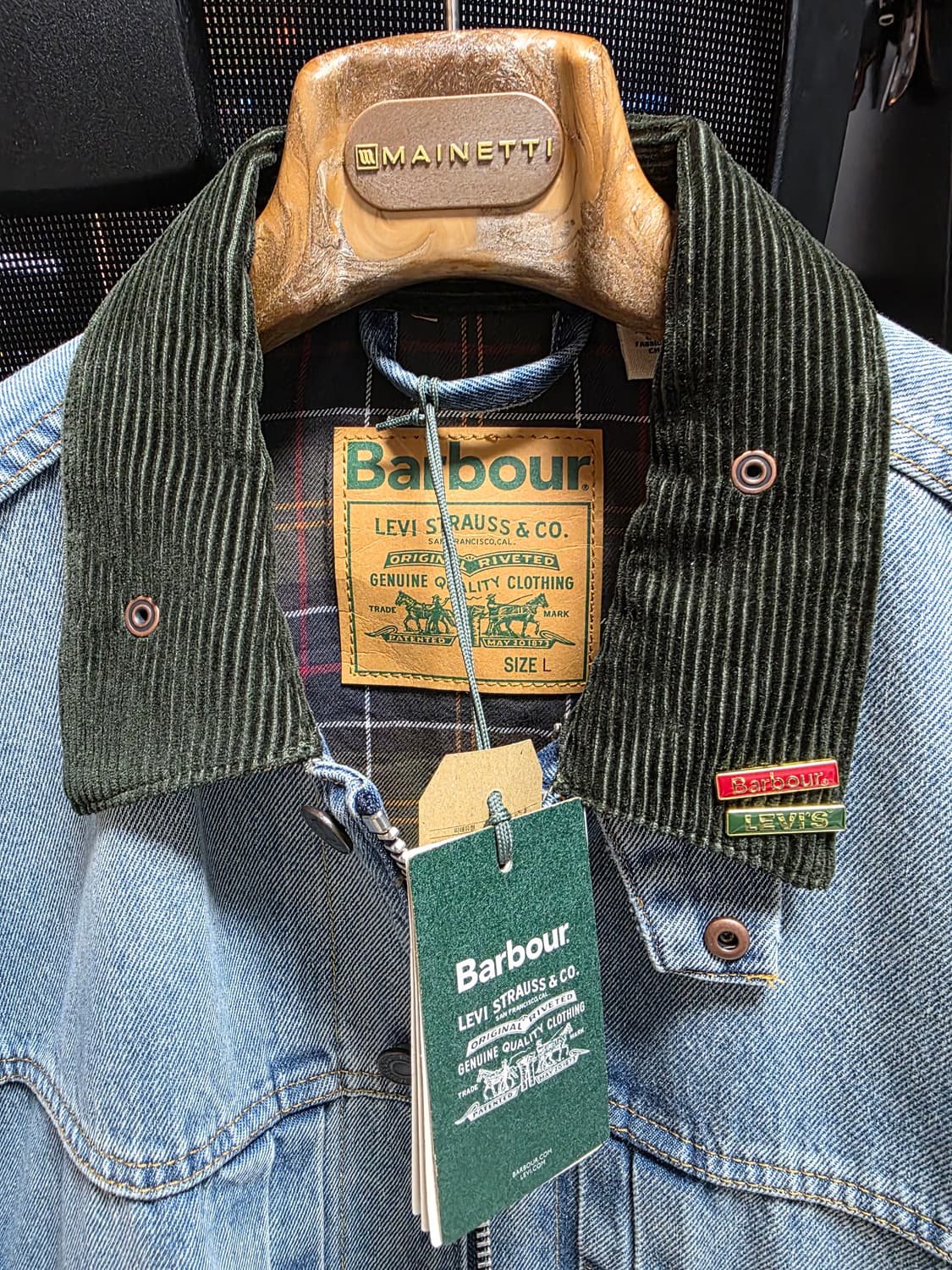 바버 리바이스 데님자켓 L 상품이미지2