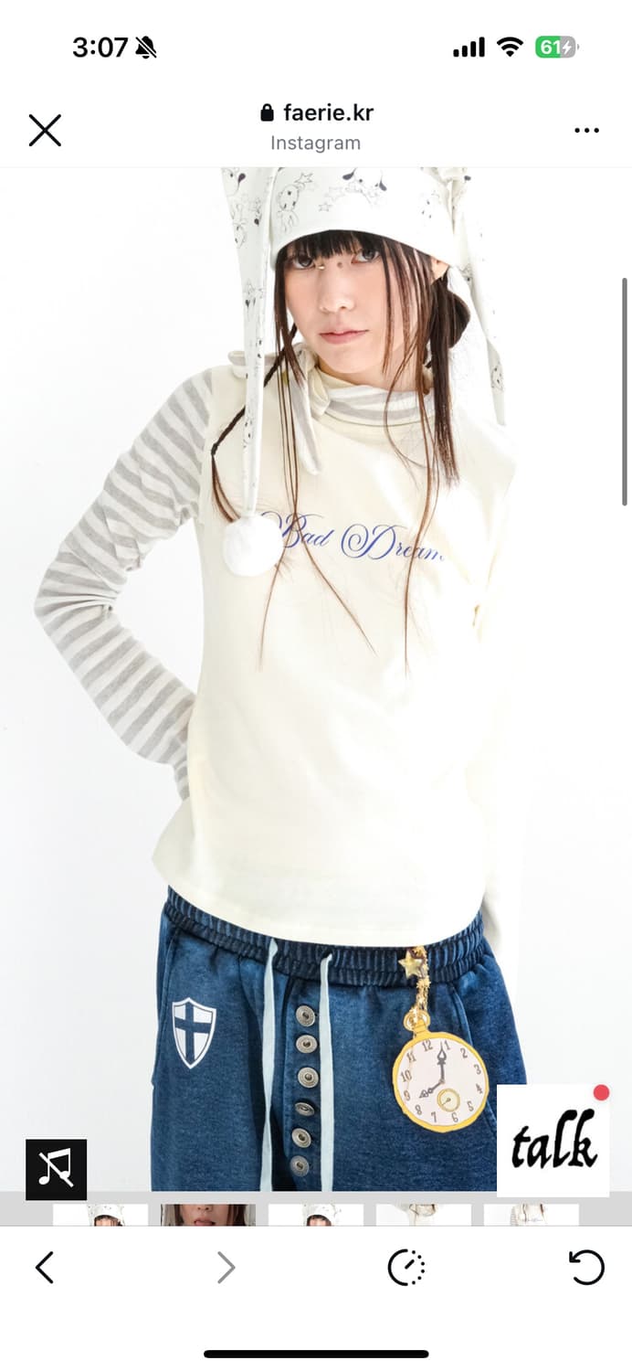 구해요 샵페어리 petit scarf stripe turtleneck 상품이미지1