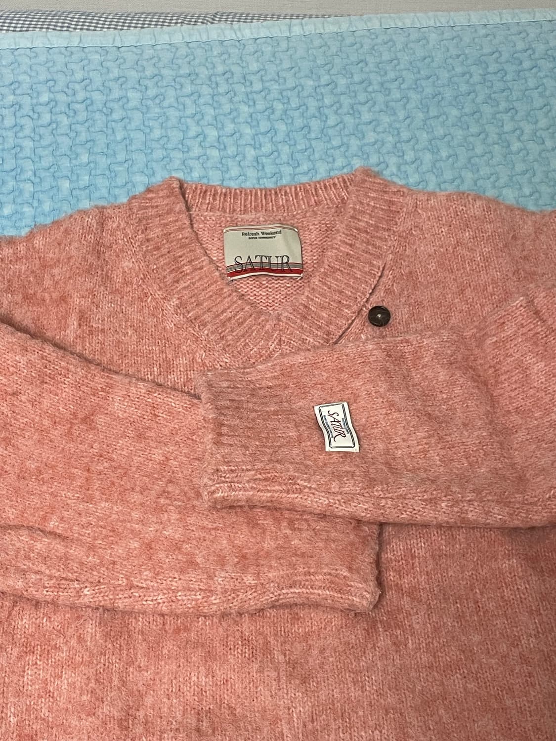 세터 투톤 모헤어 니트 초판 m 상품이미지4