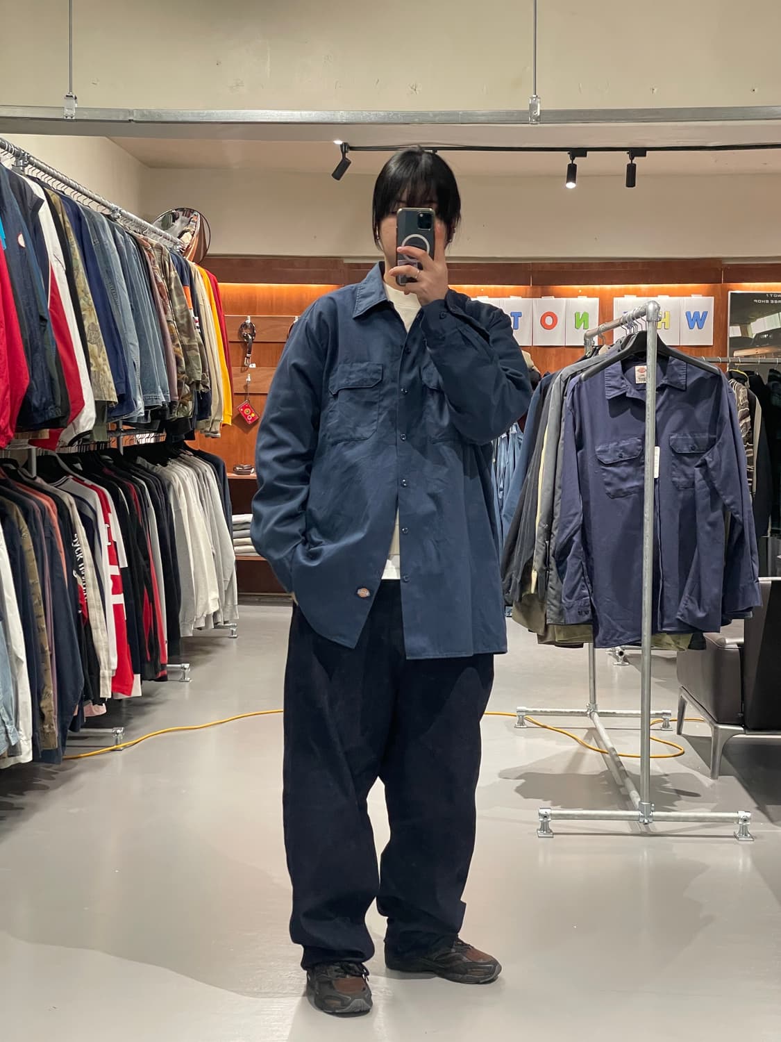 디키즈 워크 셔츠(블루)   상품이미지3