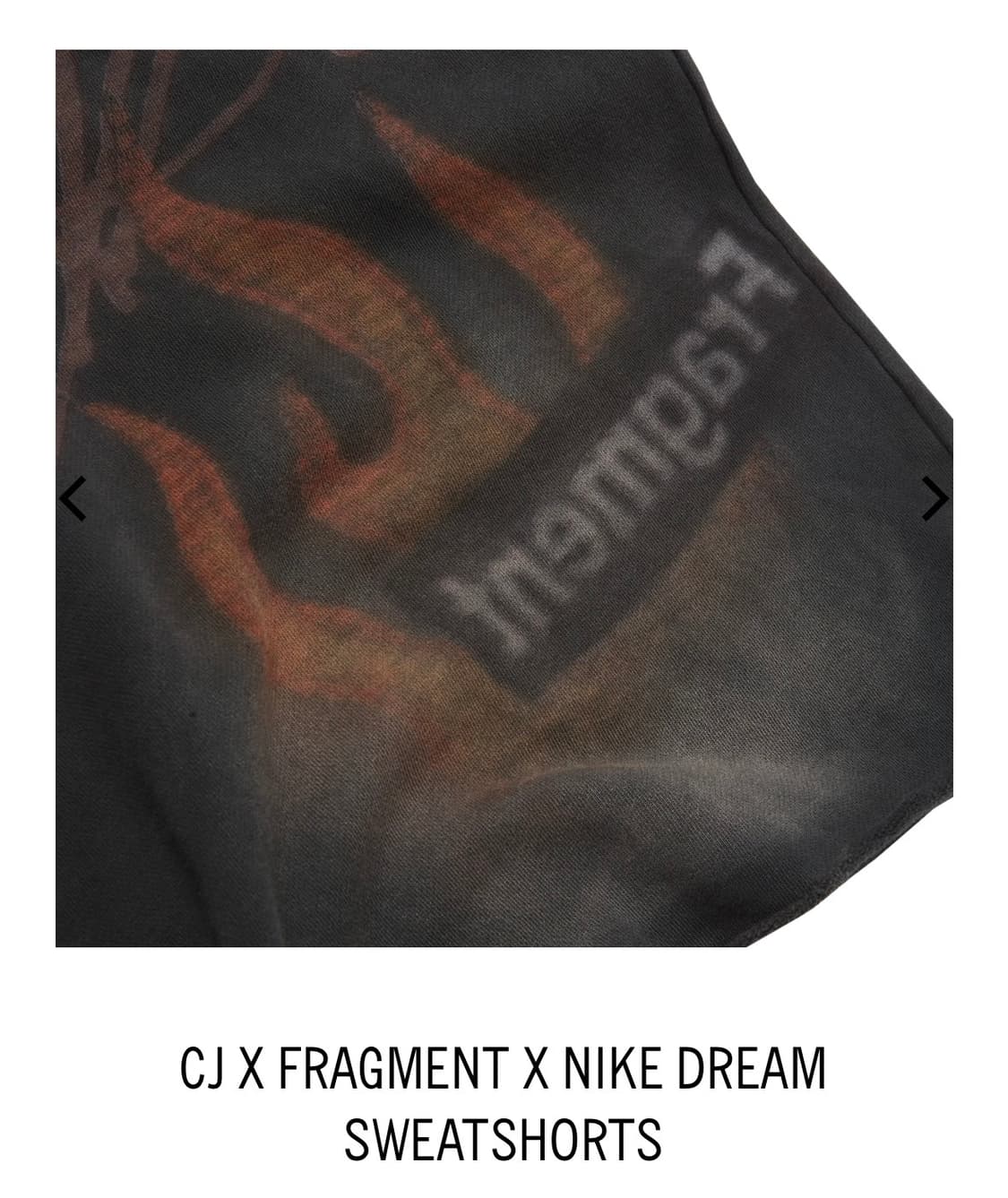 트래비스 스캇 프라그먼트 나이키 반바지 상품이미지6