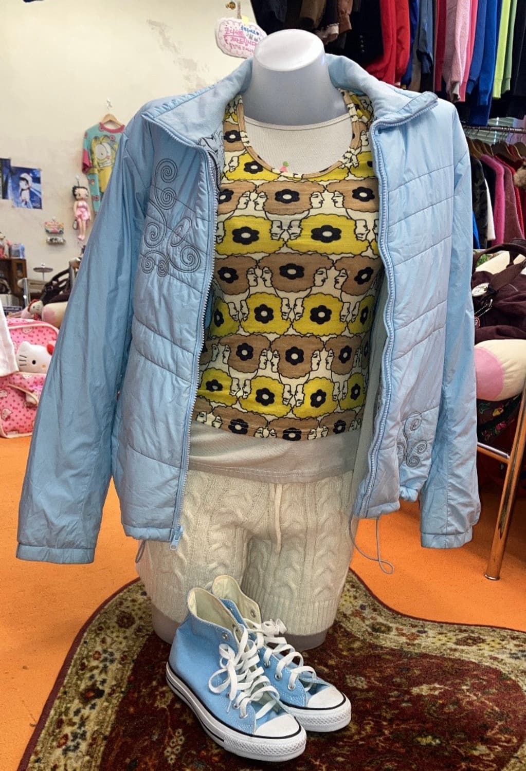 y2k 일러스트 슬리브리스 상품이미지3