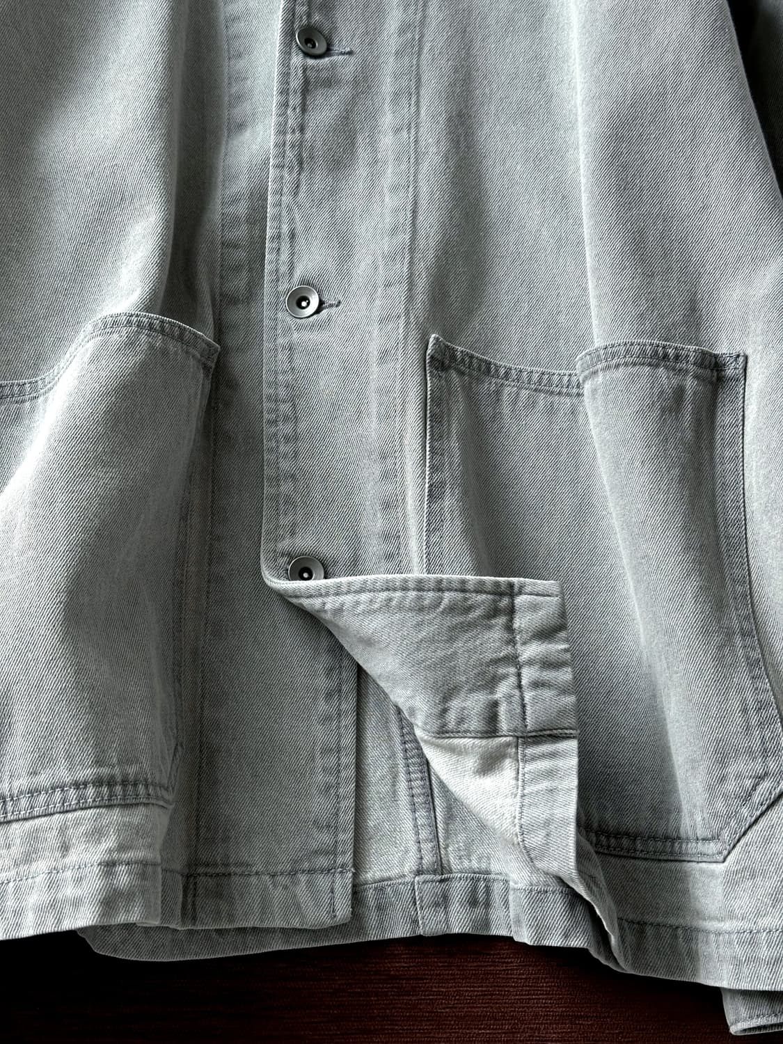 Ice Denim stand collar work jacket 상품이미지4