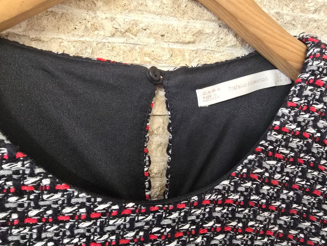 자라 트위드 반팔 원피스 M 상품이미지2