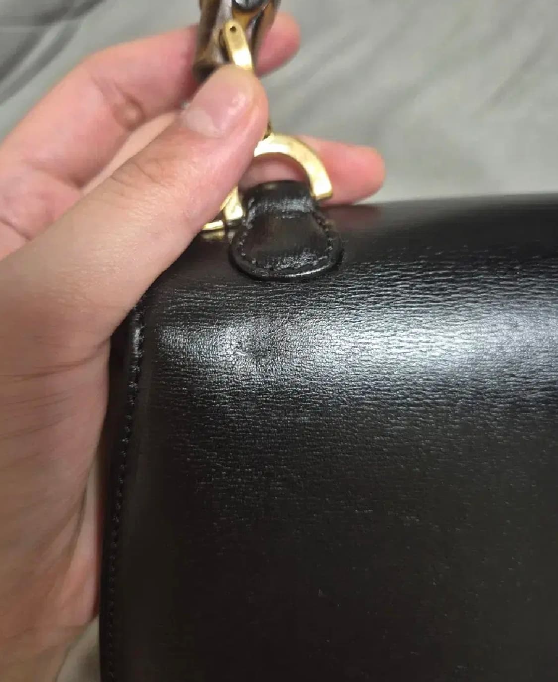 구찌 뱀부 탑핸들백 스몰 (정품) 상태최고 급처분!!! 상품이미지4