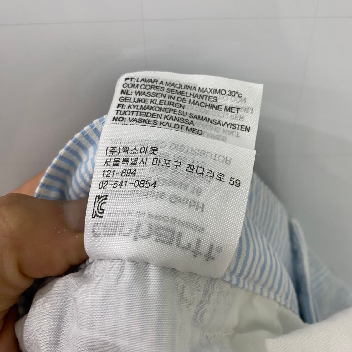 칼하트WIP 체크하프팬츠(M) 상품이미지4