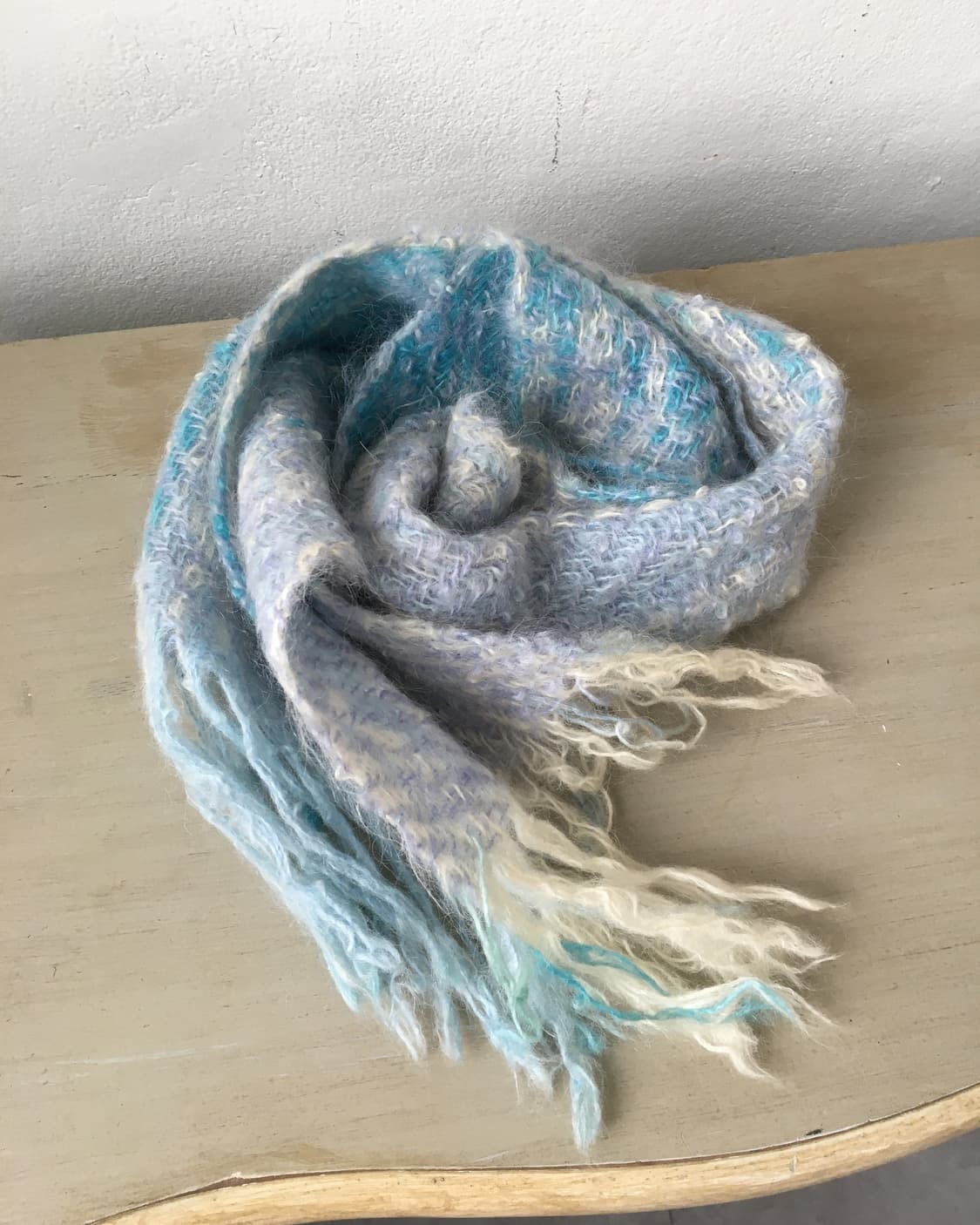  blue knit muffler 상품이미지1