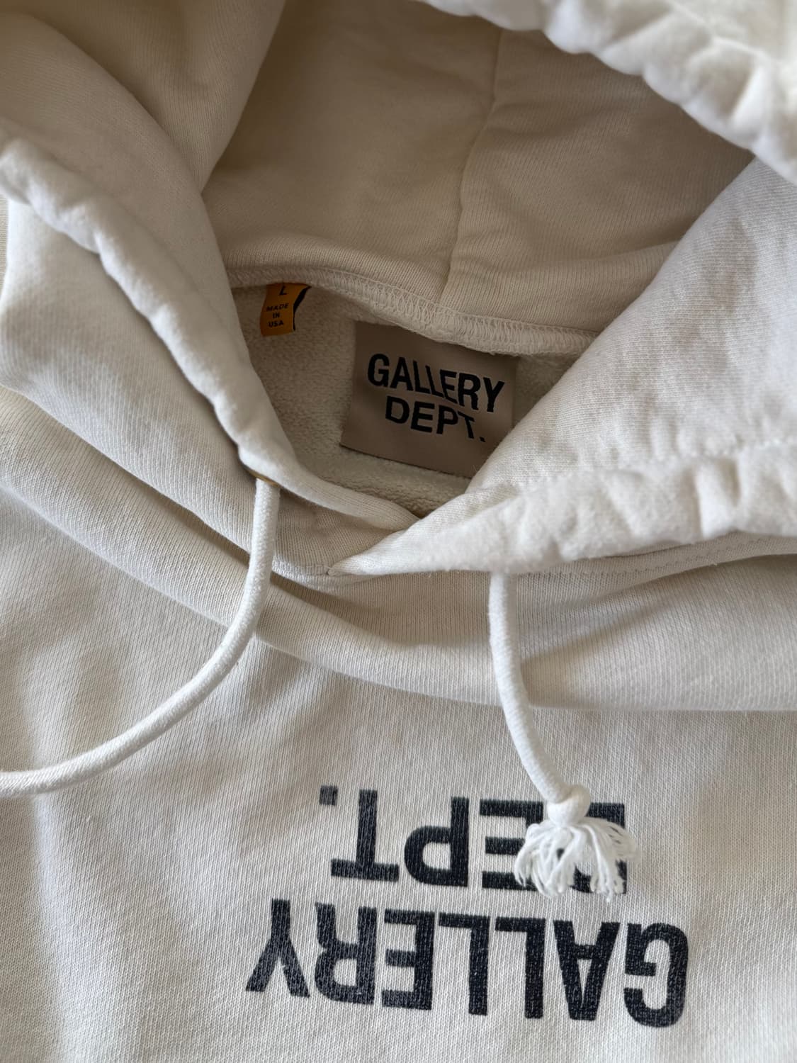 [갤러리 디파트먼트 | L] 크림 후디 플레인 상품이미지4