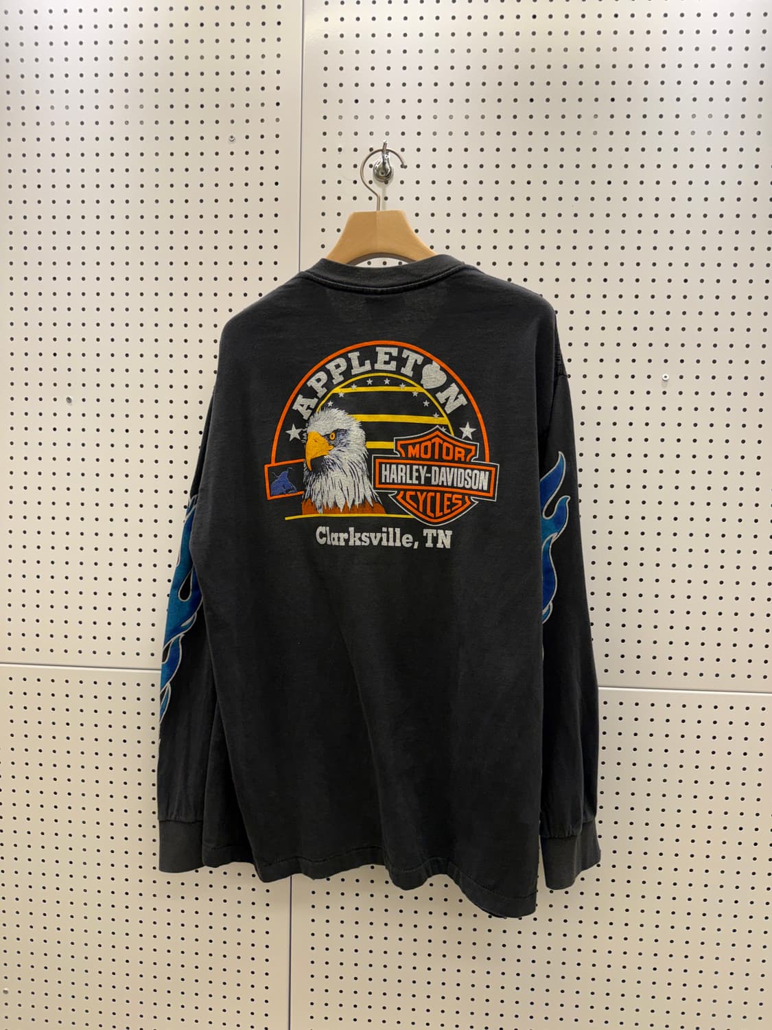 할리데이비슨 플레임 롱슬리브 티셔츠 U1672 상품이미지3