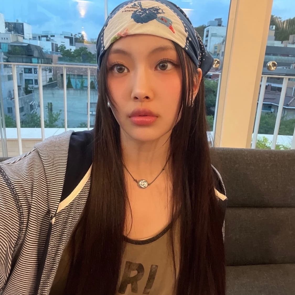 사파리스팟 멀티 스컬 스트라이프 후드 집업 상품이미지1