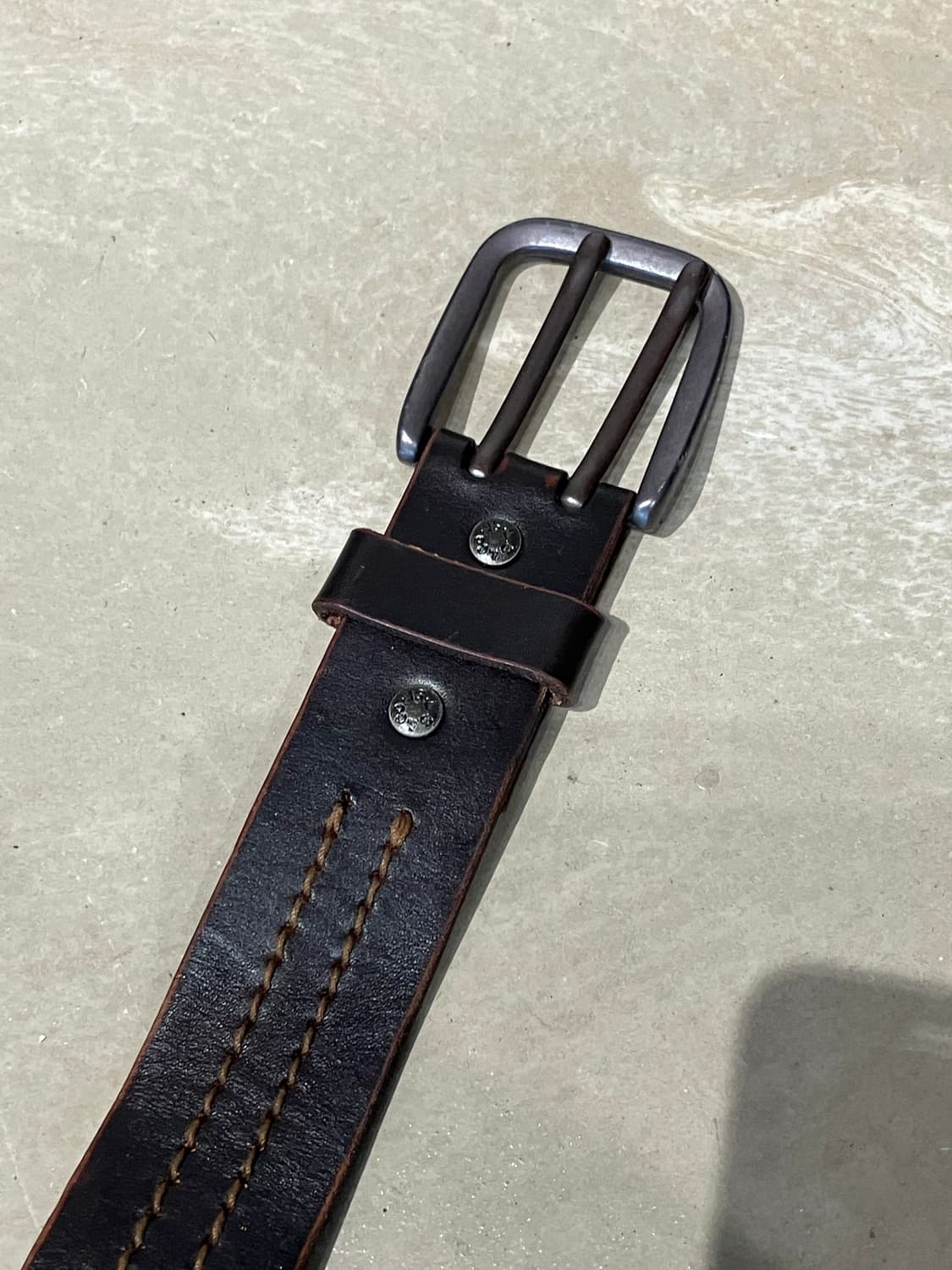 Levi‘s 더블 핀 레더 벨트 상품이미지2