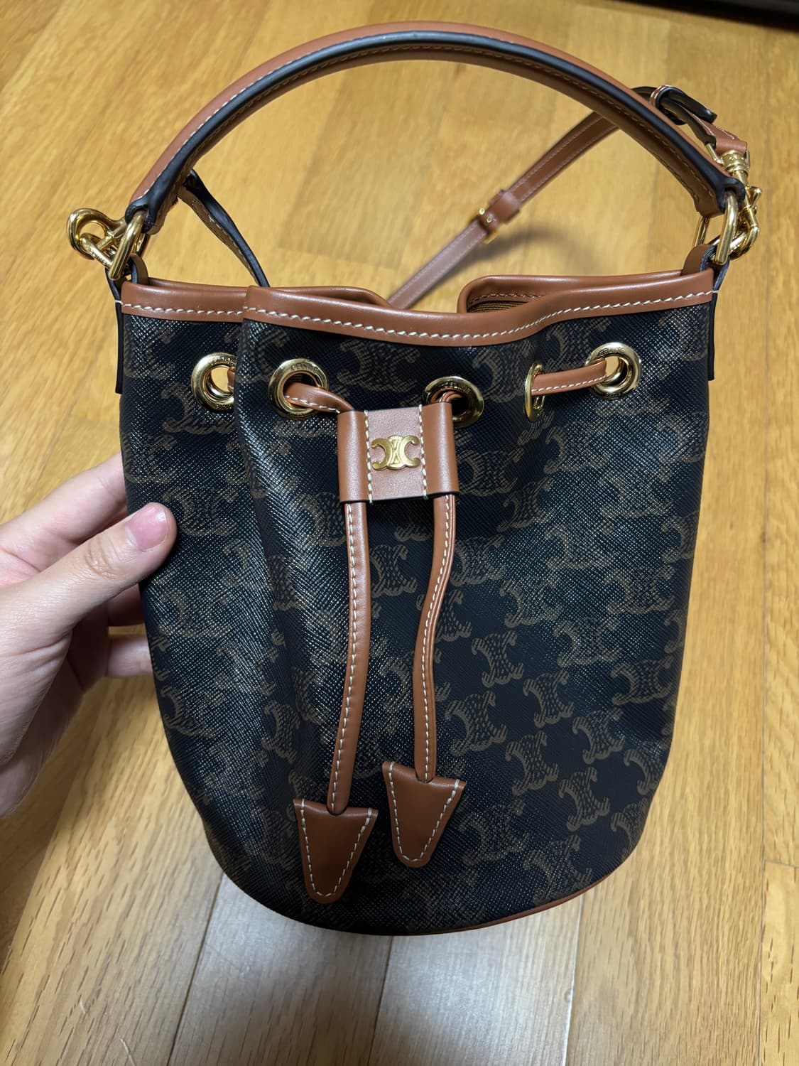 셀린느 틴클라라백 /트리옴프 캔버스&커프스킨 상품이미지6