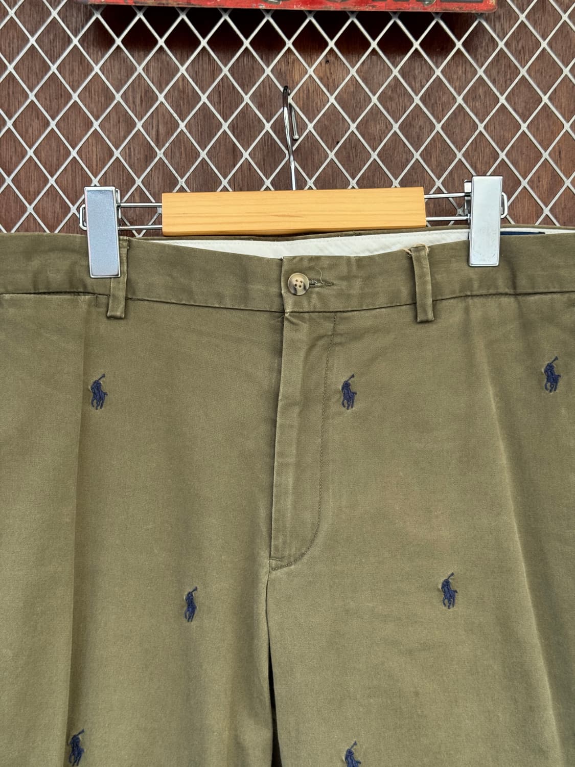폴로랄프로렌 포니자수 치노팬츠 카키 36 상품이미지4