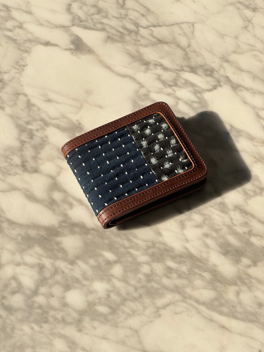 사시코 스티치 데님 반지갑 상품이미지7