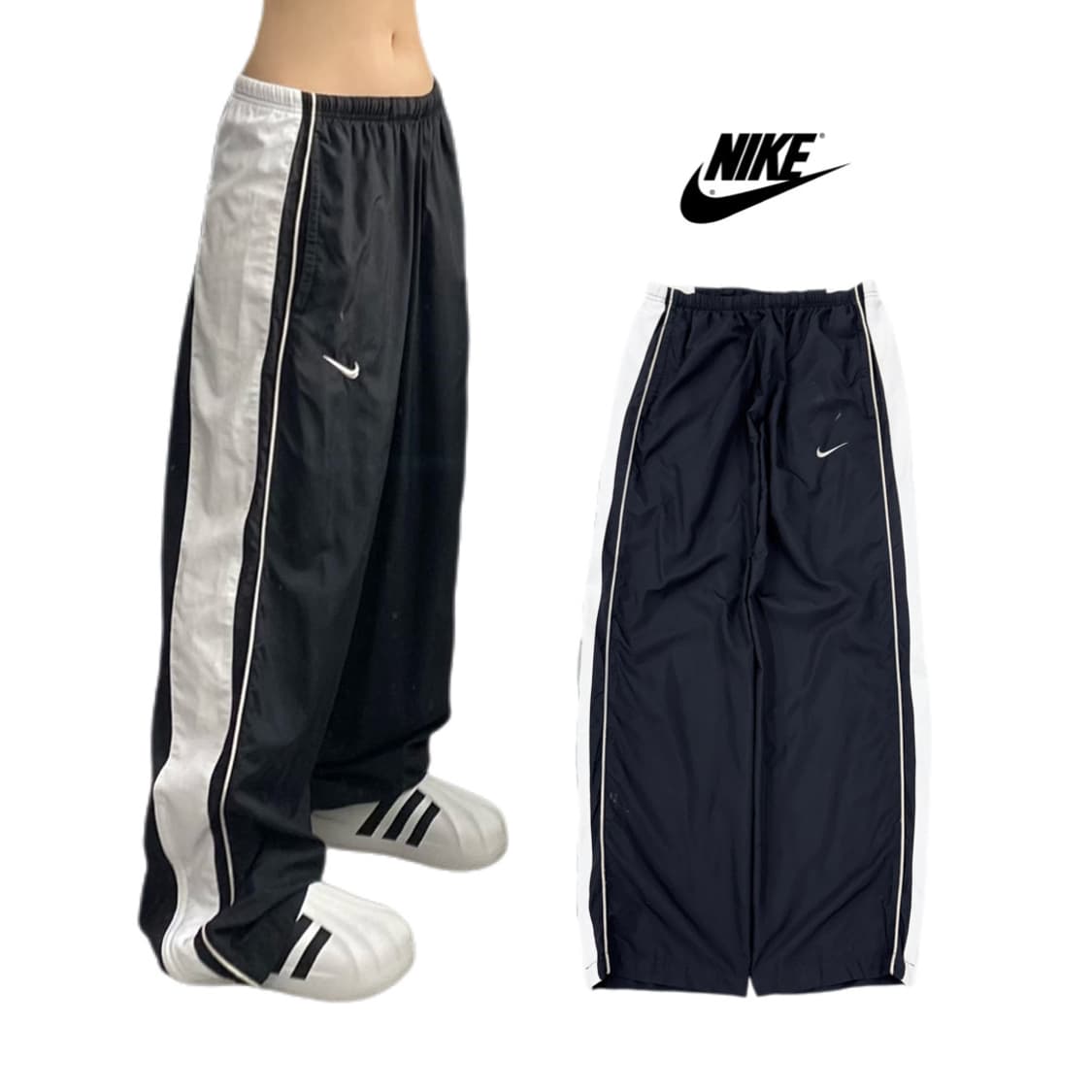 나이키 00s 스우시 올드스쿨 바람막이 트랙팬츠 상품이미지1