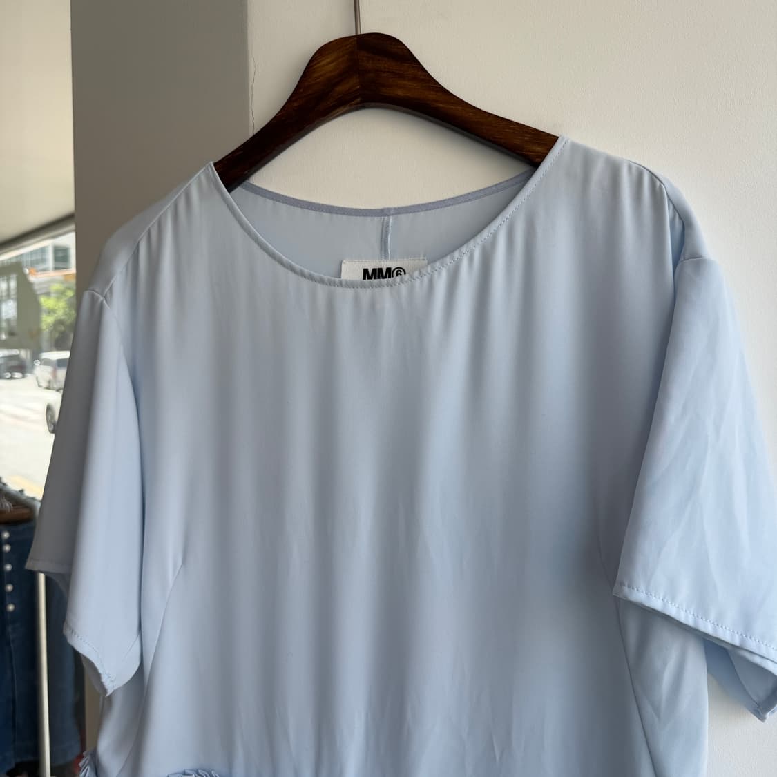 mm6 메종 마르지엘라 플리츠 블라우스 상품이미지3