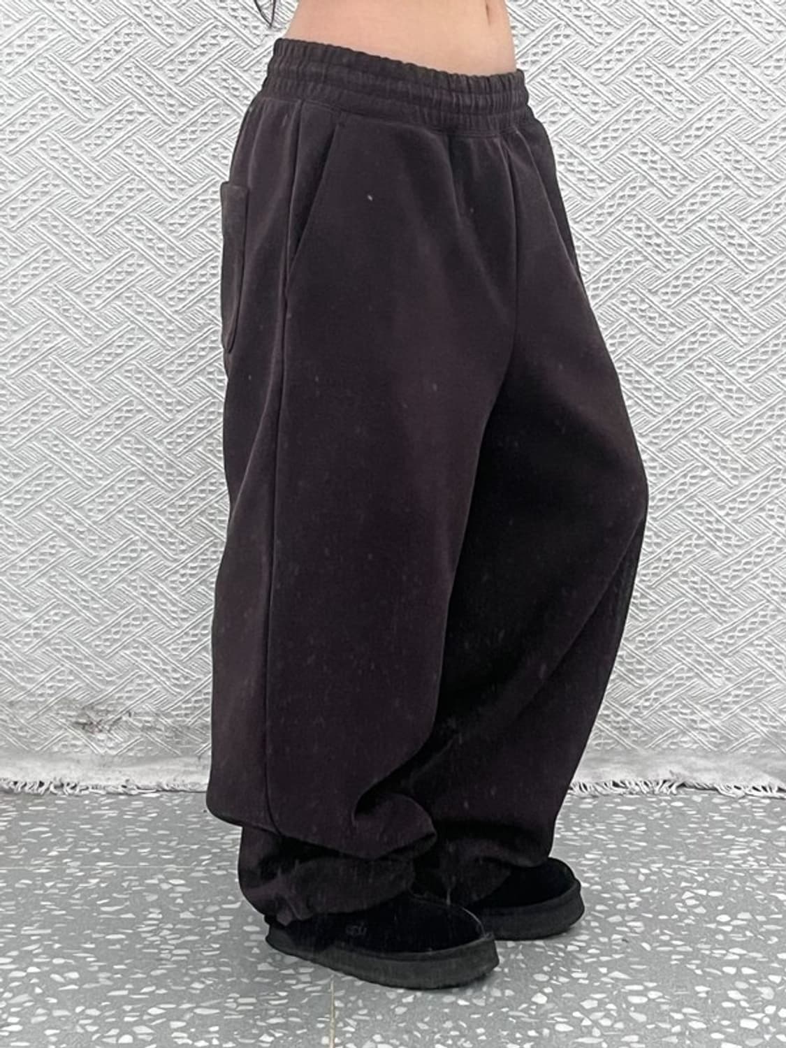 유니클로 C 스트릿 캐주얼 와이드 밴딩 스웻팬츠 L C10808 상품이미지1