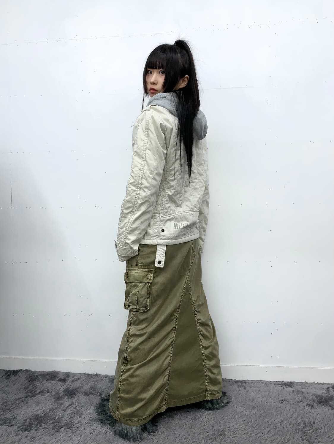 폴로 usa 실버 후드 집업 상품이미지2