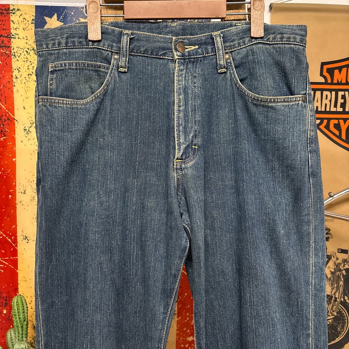 랭글러 W0384 레인스트릭 샌드스톤 워싱 데님팬츠 N1255 상품이미지3
