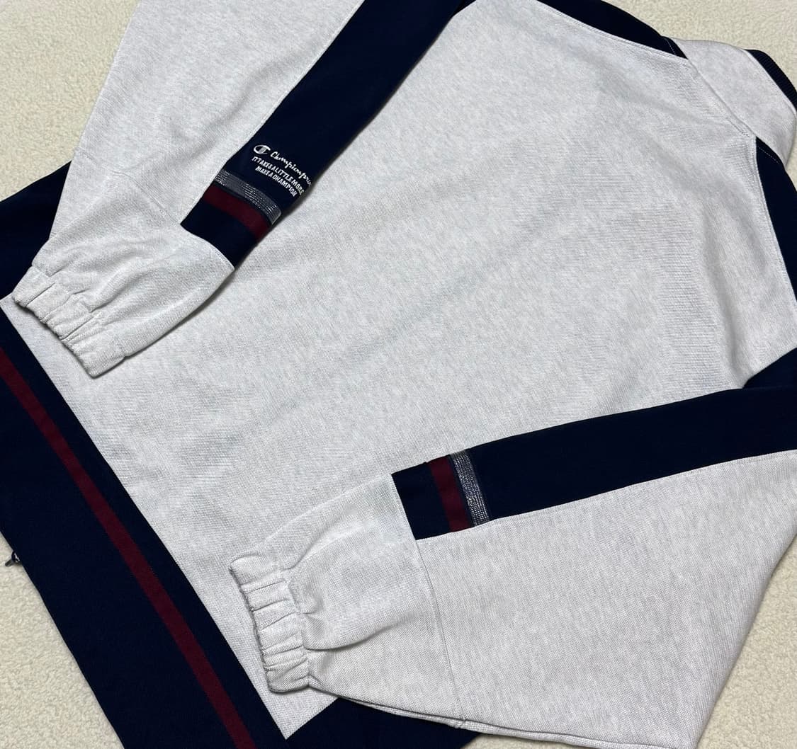 챔피온 올드스쿨 USA 화이트 네이비 져지 상품이미지9