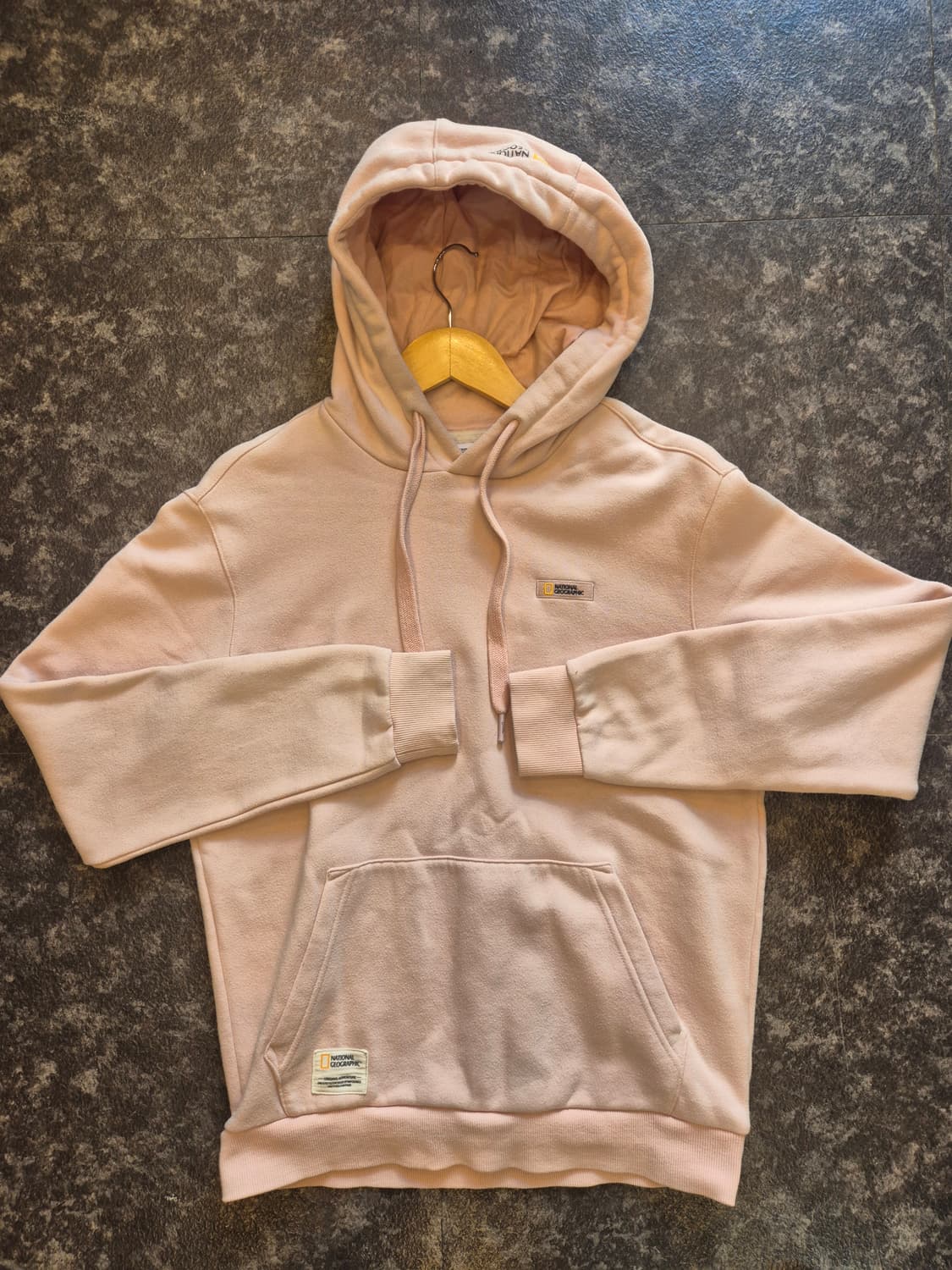 내셔널지오그래픽 핑크 후드티 S 상품이미지1