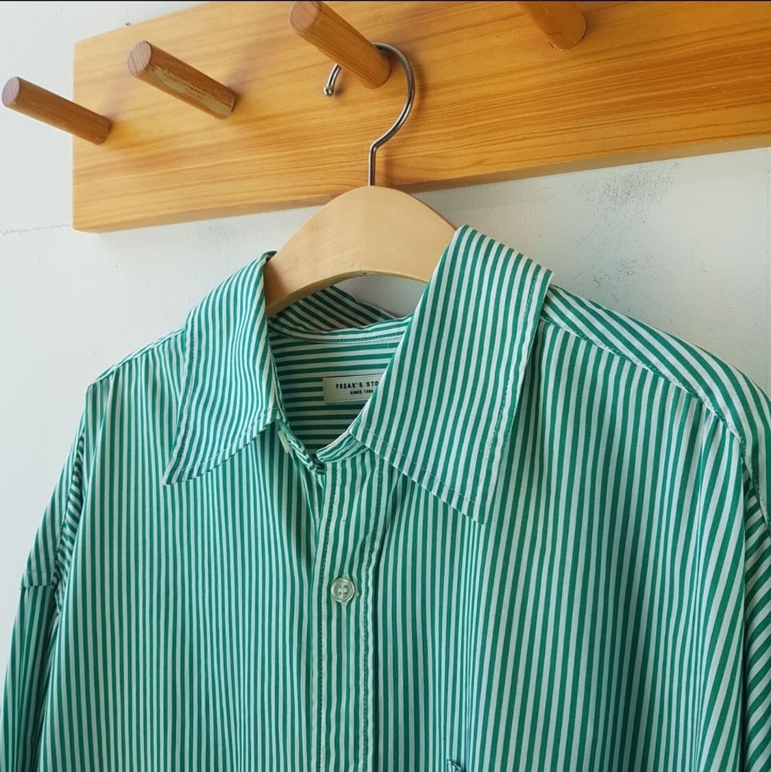 프릭스토어 컬러 스트라이프 빅셔츠 상품이미지5