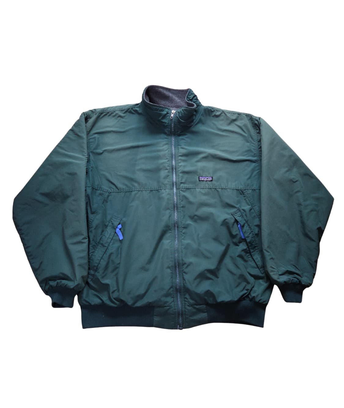 (XL)파타고니아(Rare) 빈티지그린 쉘 봄버 자켓 신칠라 플리스 상품이미지1