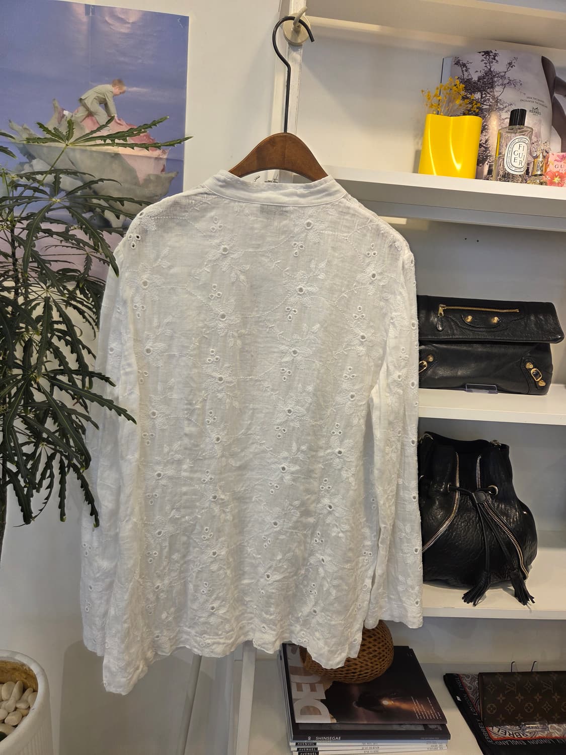 김동순 울티모 아일렛 레이스 린넨 셔츠 블라우스 상품이미지6