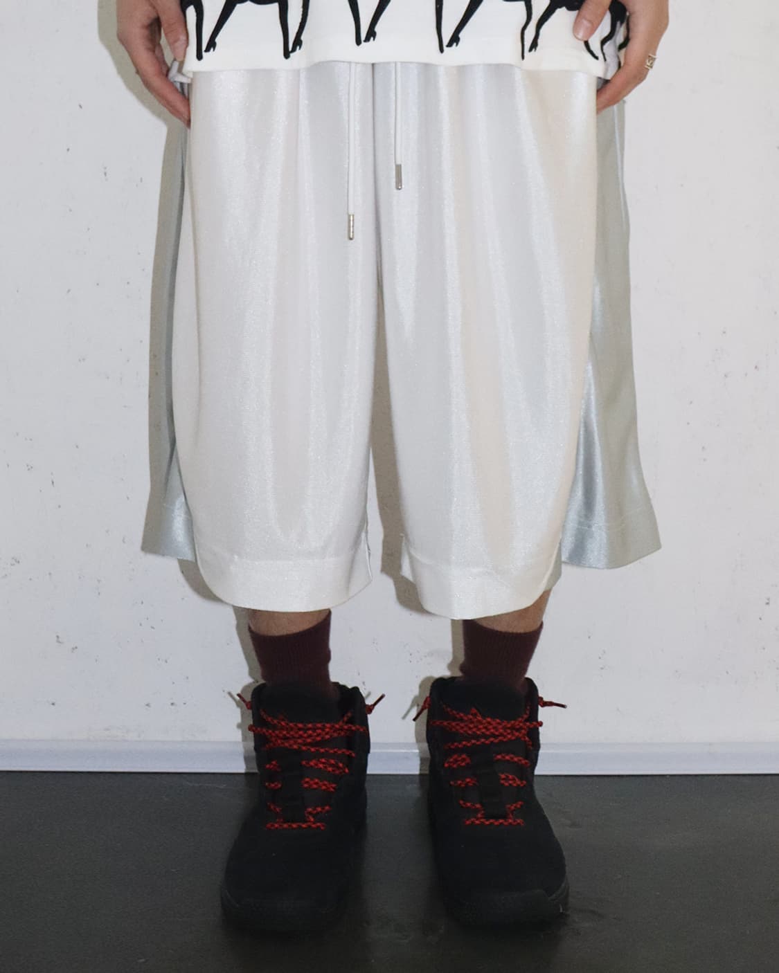 빈센트 보일리-샤틀랭 배기 볼 쇼츠 화이트 상품이미지1