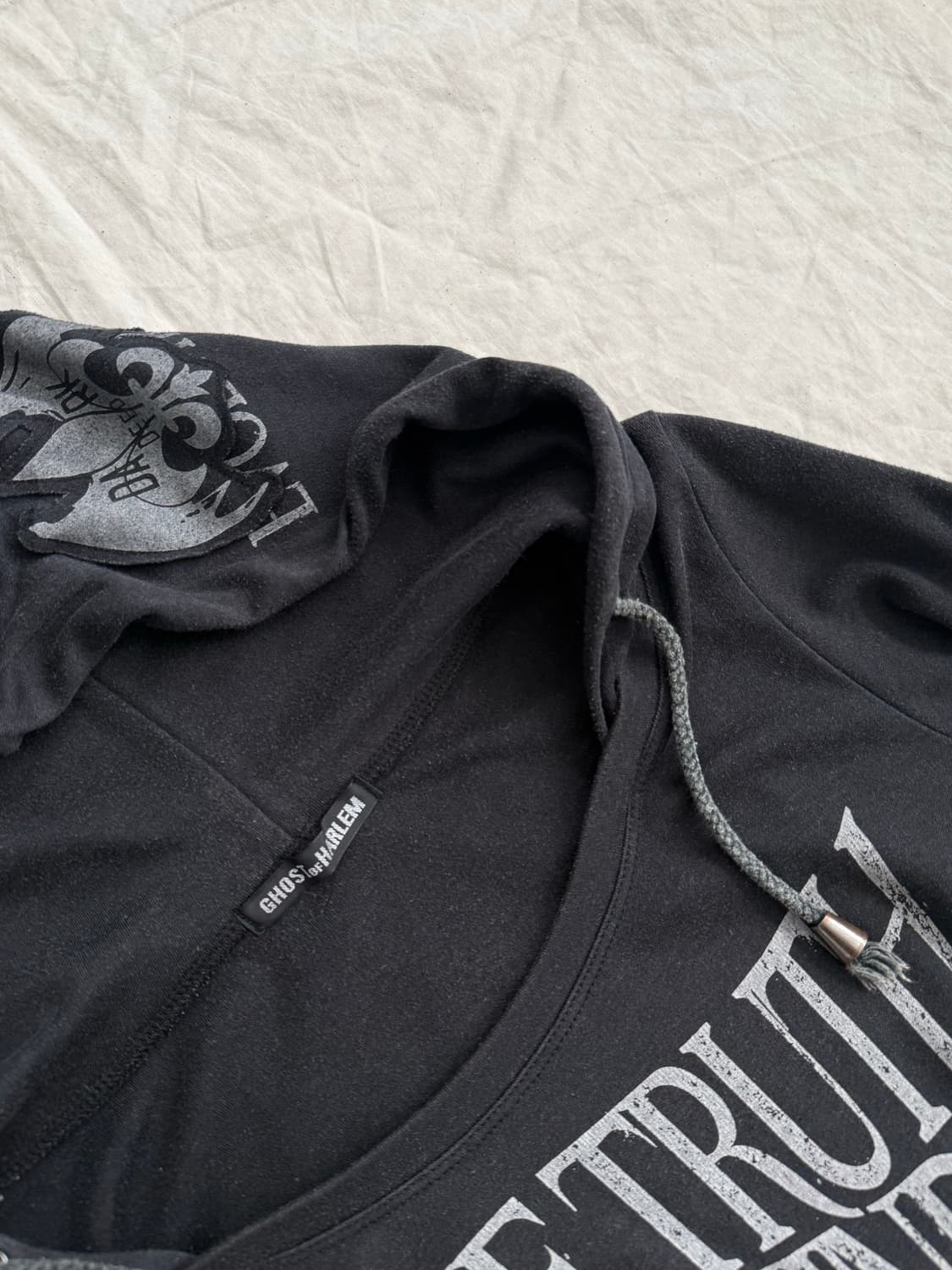 고스트오브 할렘 펑크 지퍼 후드 맥시 원피스 상품이미지5