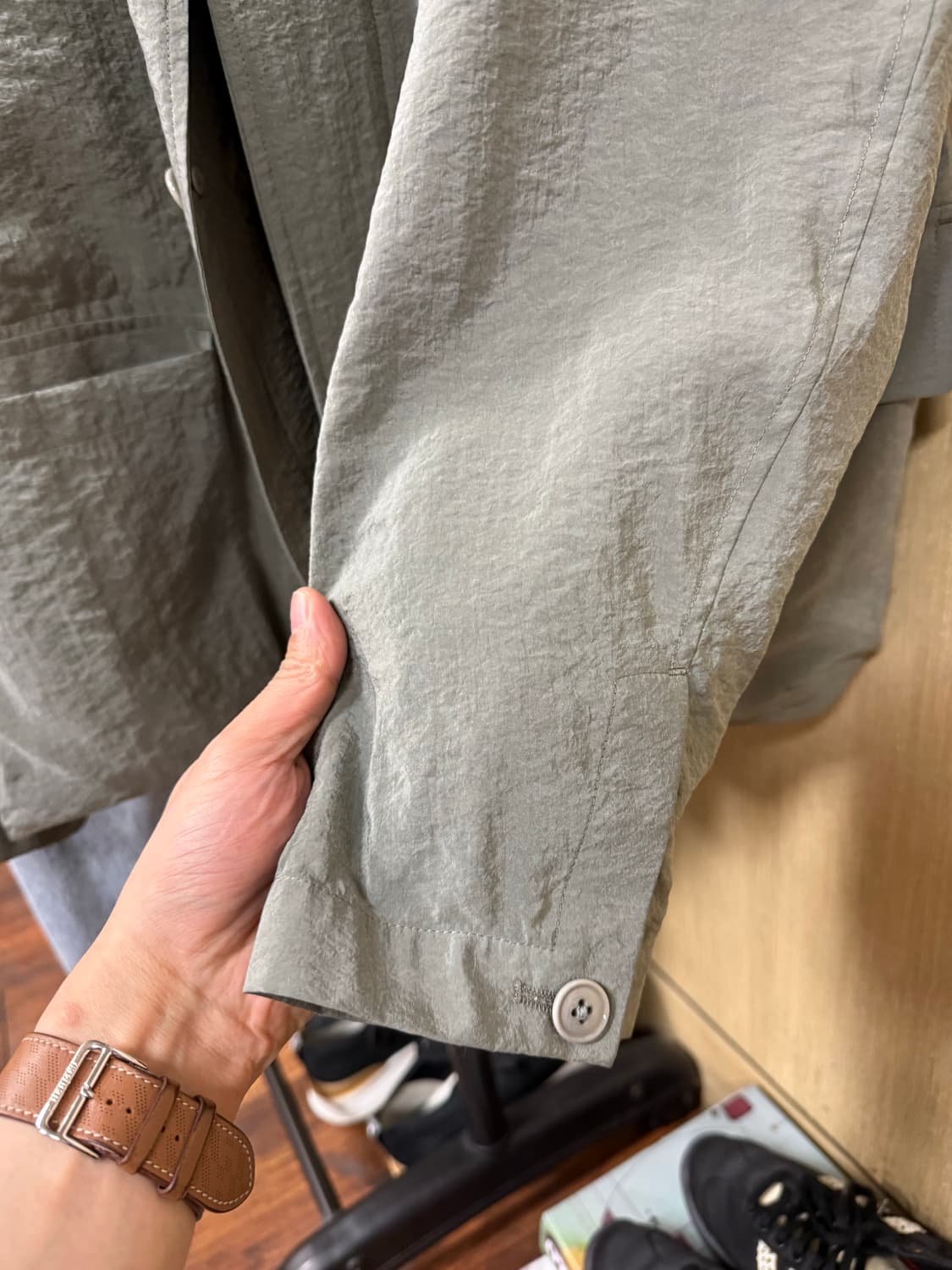 [46]르메르 24ss 드라이실크 4포켓 오버셔츠자켓 애쉬그레이 상품이미지5