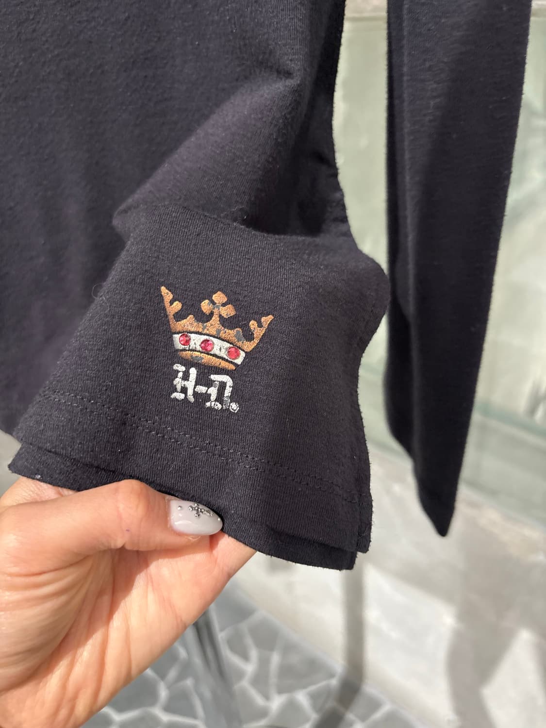 할리 데이비슨 스터드 컷오프 롱슬리브 상품이미지4