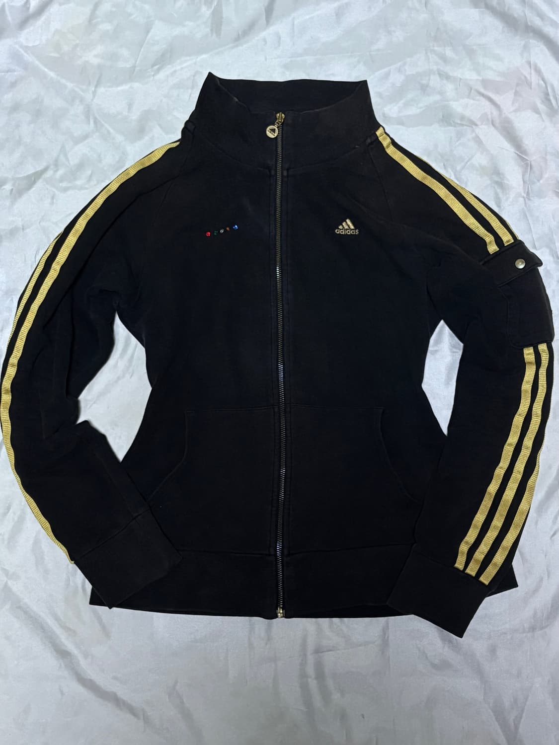 아디다스 초코바나나 면 져지 집업 (브라운/옐로) 상품이미지1