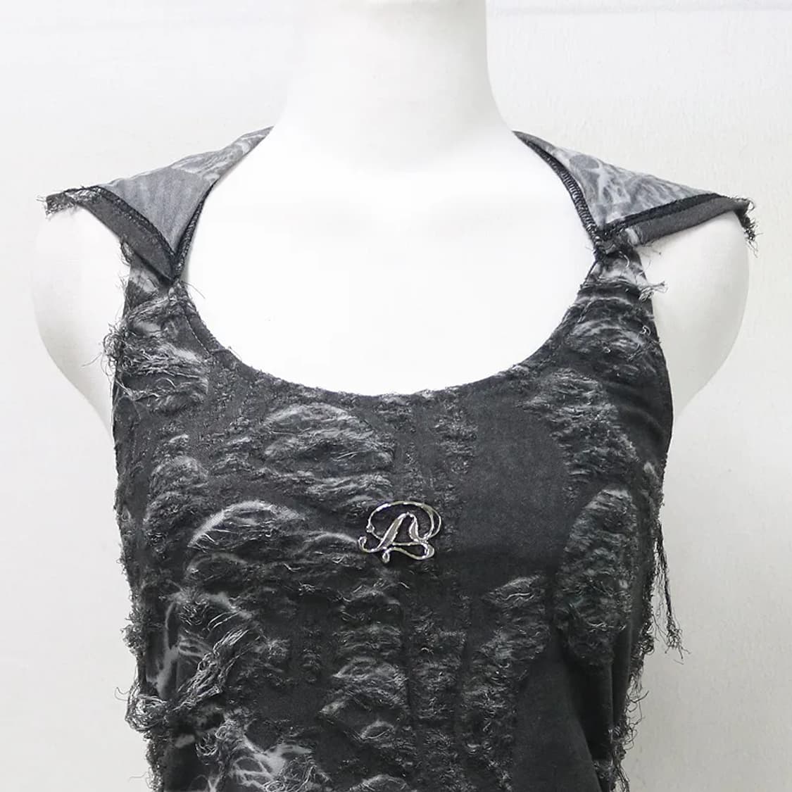 Y2K SYNAPSE FACTORY 후드 슬리브리스 66438 상품이미지3