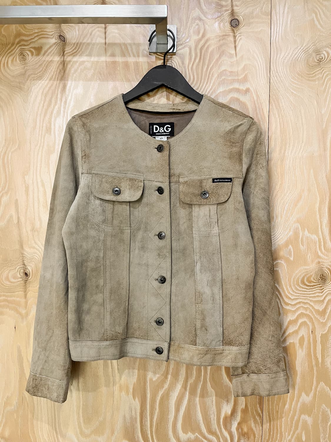 돌체앤가바나 스웨이드 레더 트러커 자켓 상품이미지2