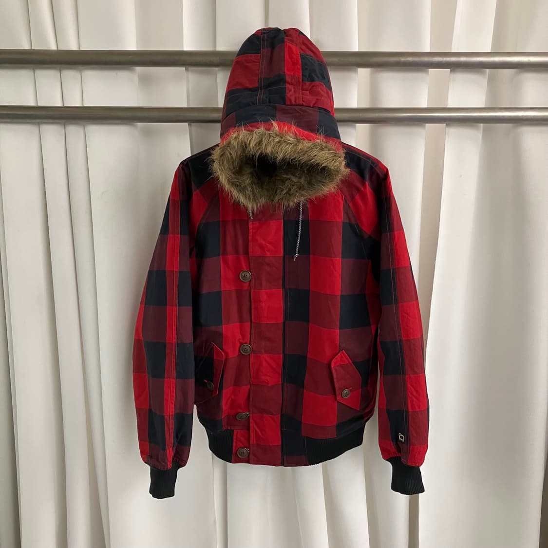 울리치 버팔로 체크 N3B 야상 파카 M 상품이미지1