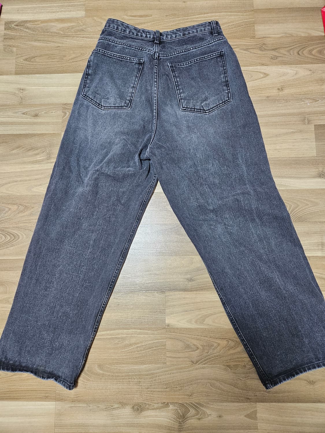 회색 데님 바지 상품이미지4