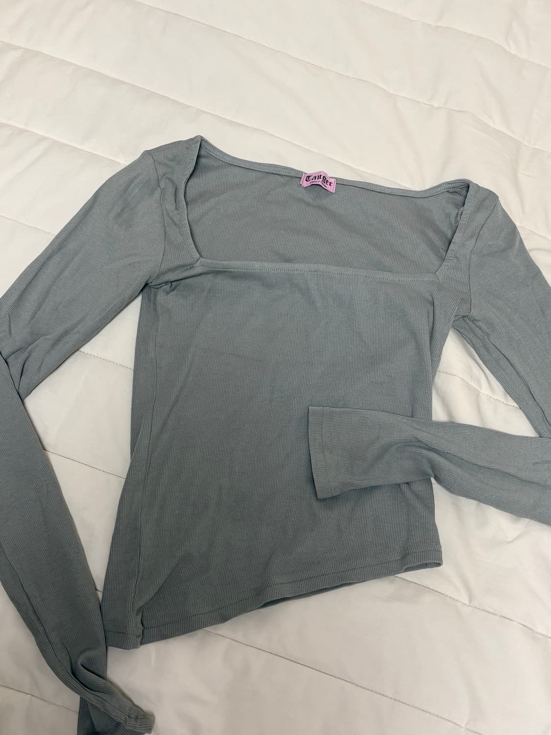 Tanger 긴팔 슬림핏 티셔츠 카키그레이 상품이미지5