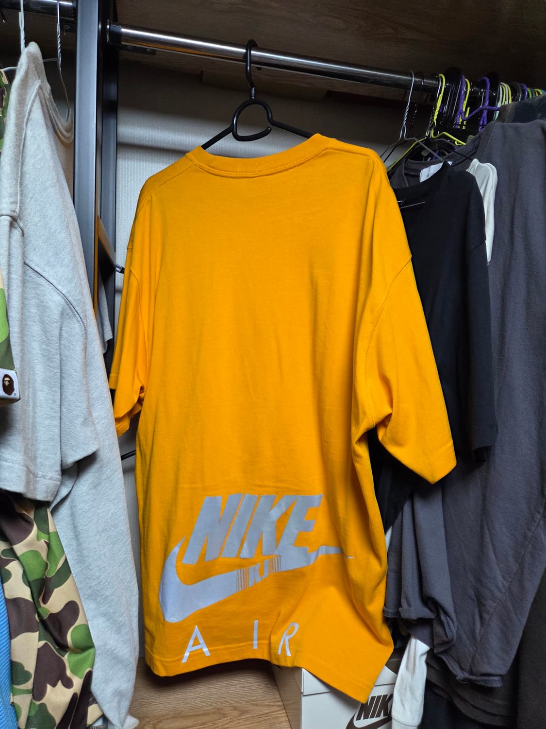 [M] 나이키 x 킴 존스 오버사이즈드 티셔츠 써킷 오렌지 - US/EU 상품이미지2