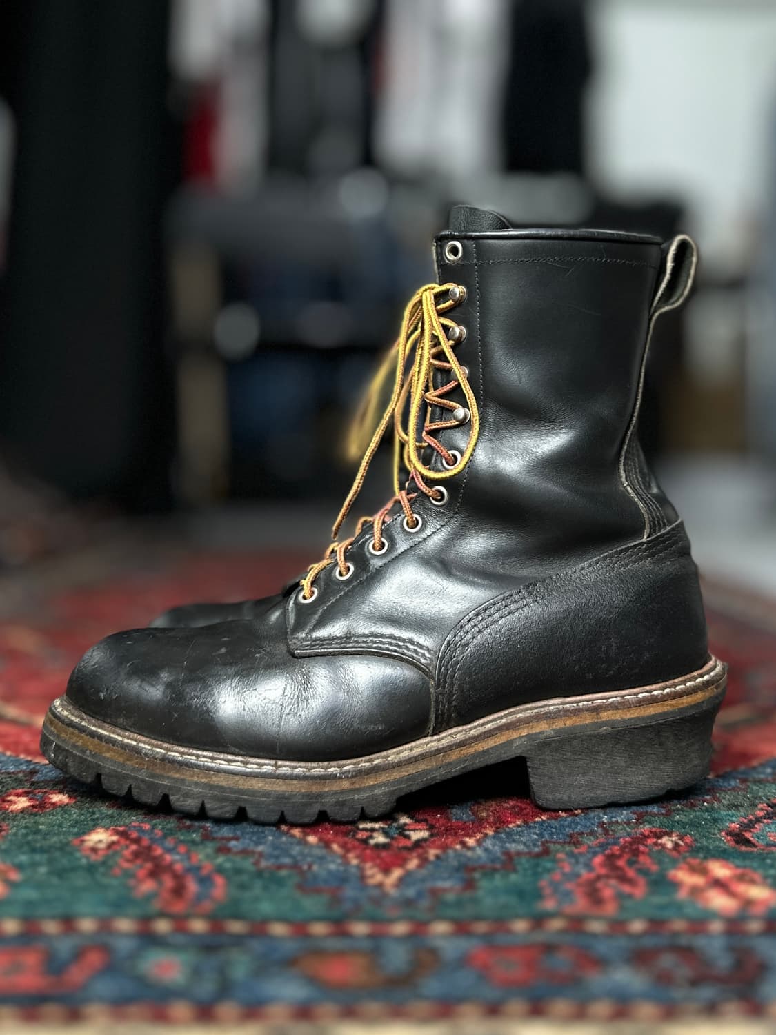 90's OG USA Made 레드윙 로거 부츠 상품이미지5