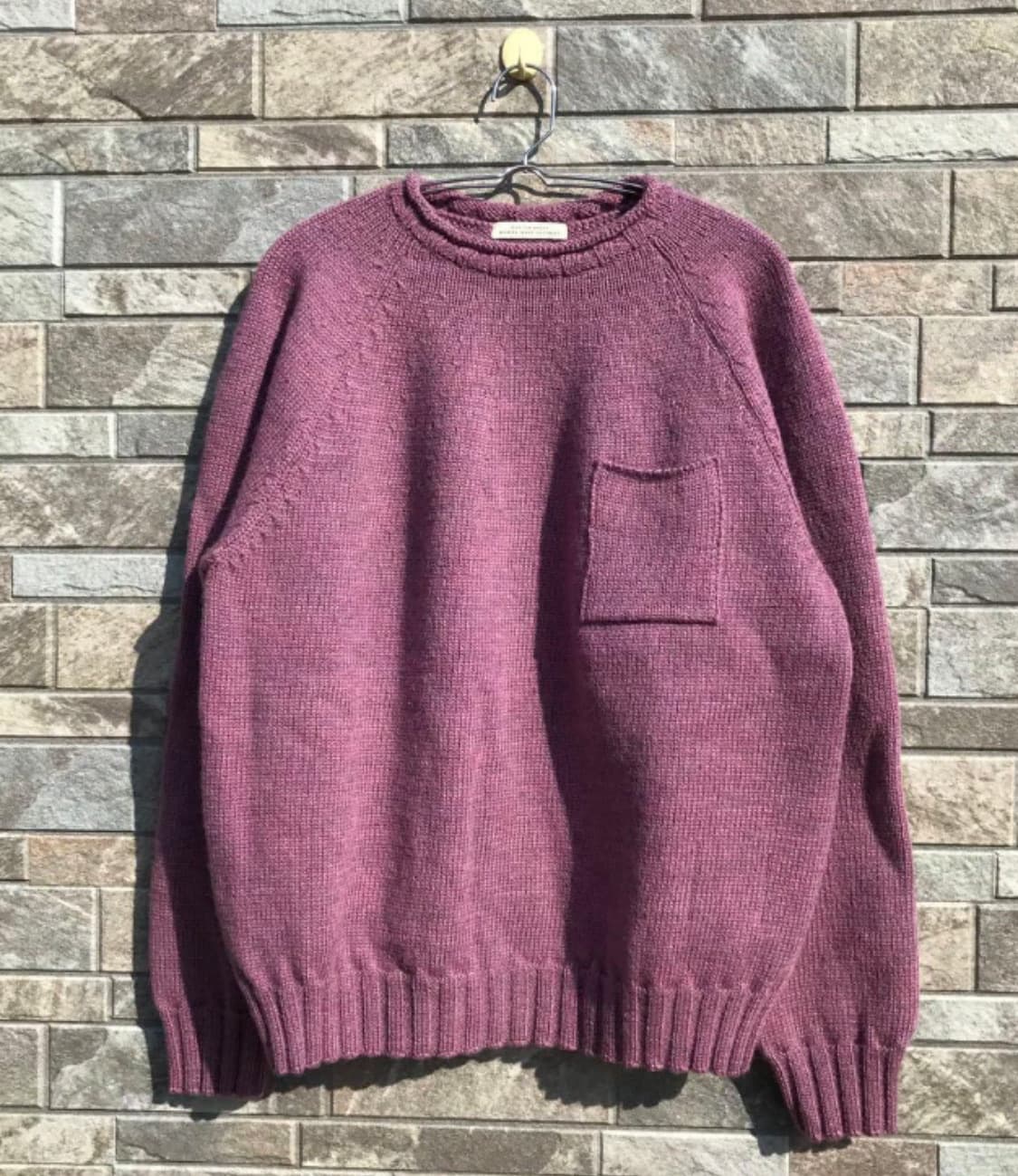 [40] 올드조 / 22FW 트위디 얀 롤넥 스웨터 / 플럼 상품이미지3