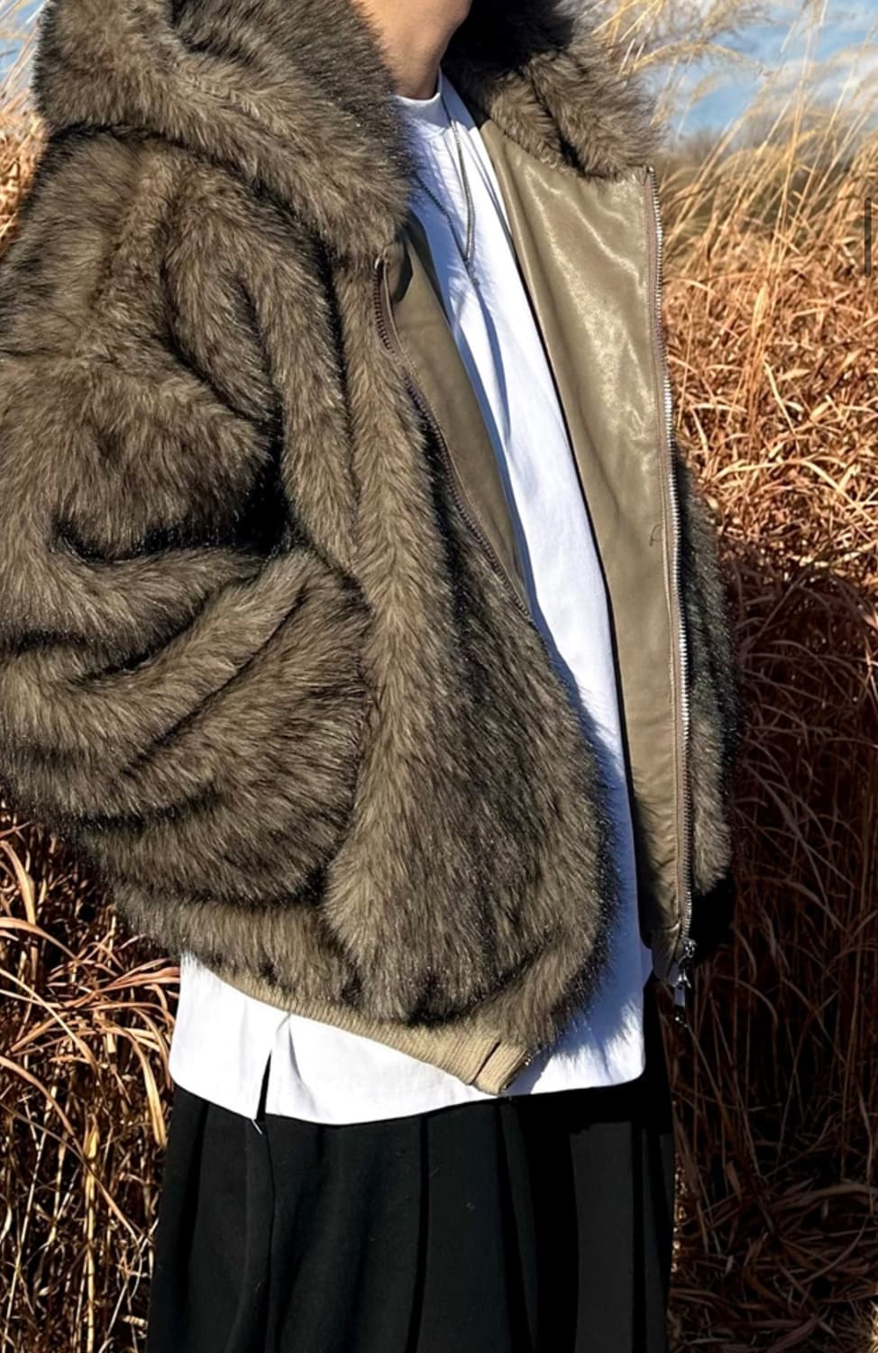 울프 퍼 투웨이 집업 후드 자켓 상품이미지8