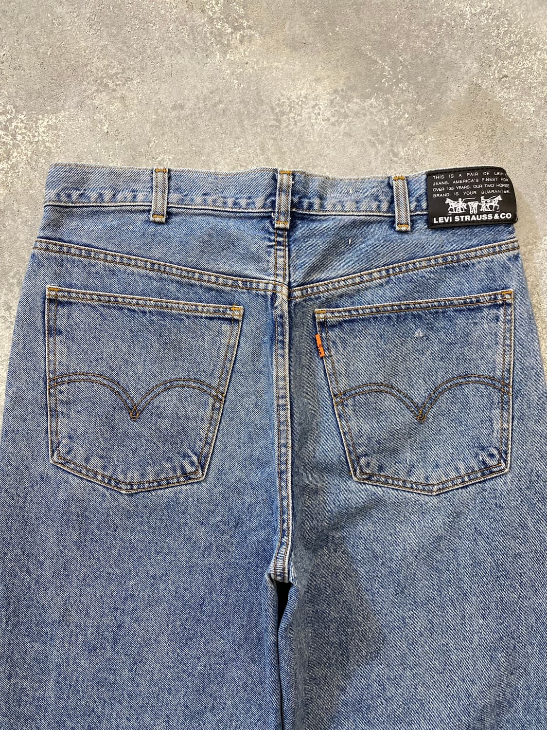 [32-33] 90s Levi's 627 리바이스 오렌지탭 데님팬츠 상품이미지2