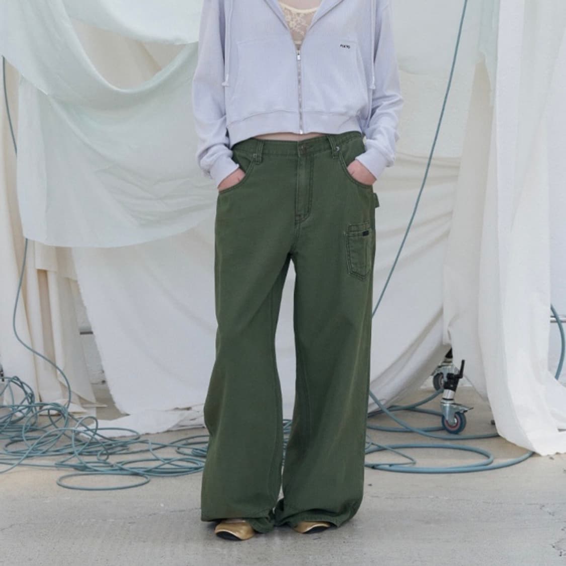 포에토 Bio pocket khaki pants M 상품이미지2