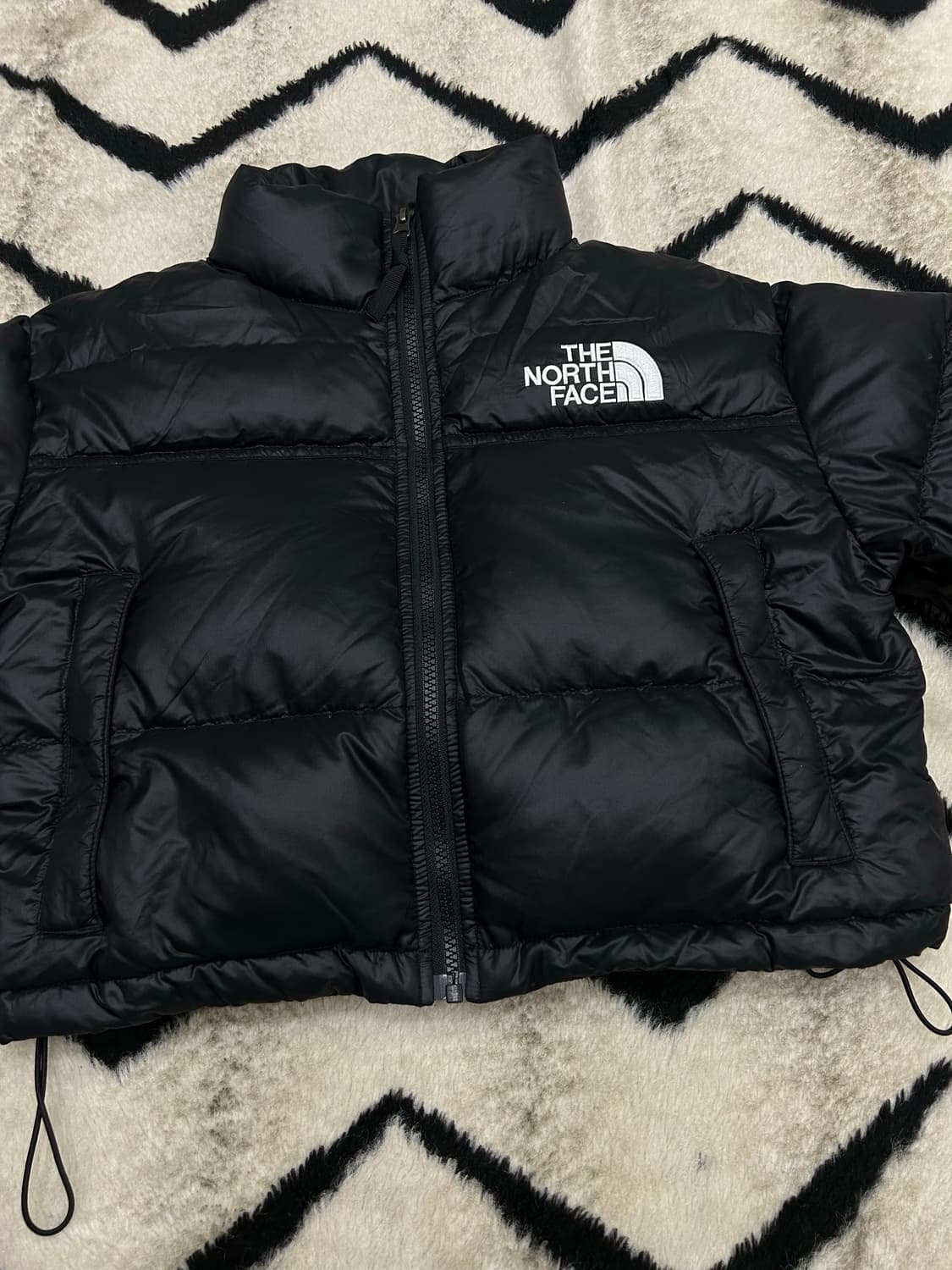 [여성S]노스페이스 눕시 숏 패딩자켓/블랙 상품이미지4