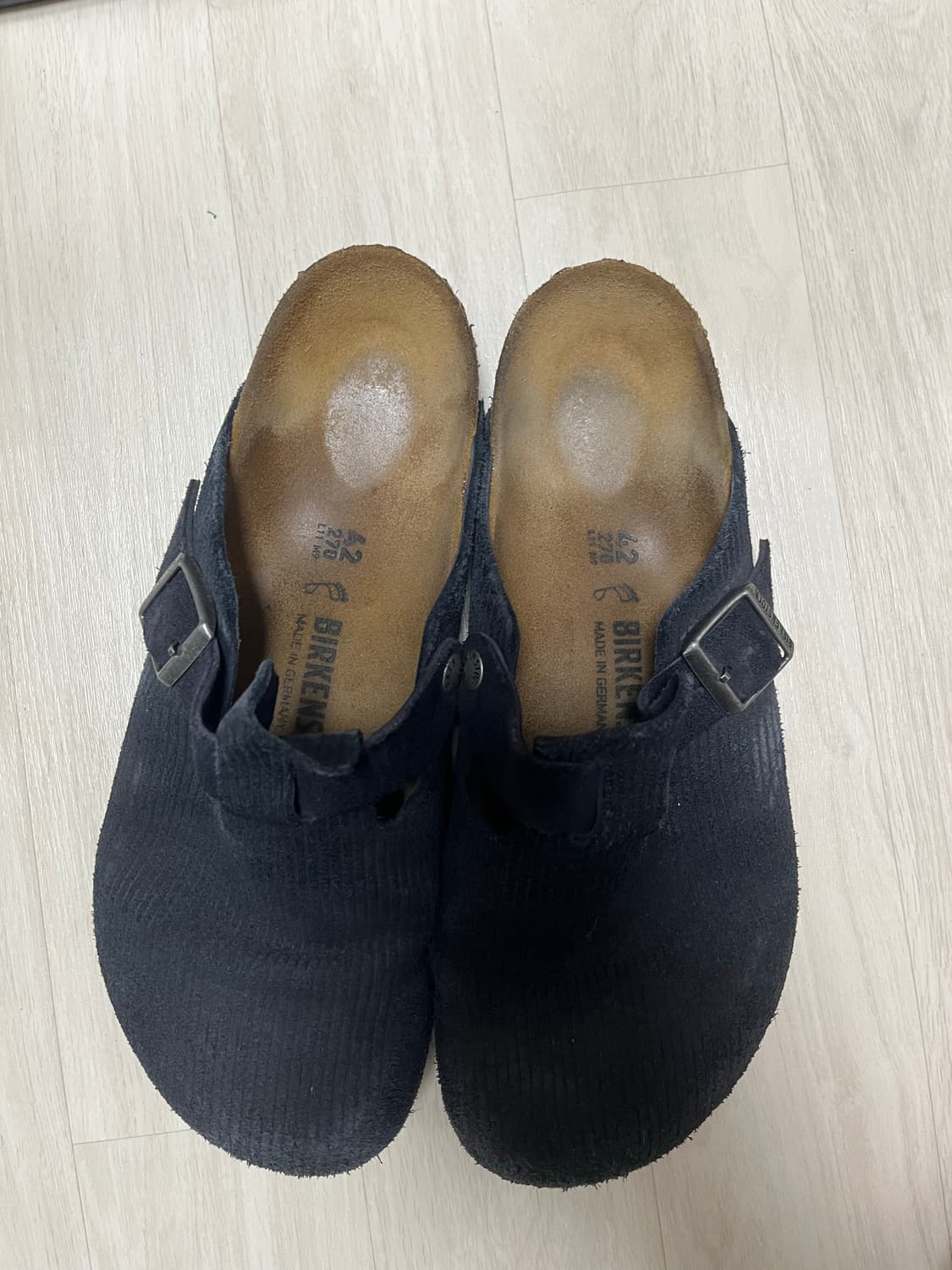버켄스탁 보스턴 코듀로이 네이비 상품이미지2